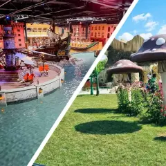 Gdzie jest Majaland? Wesołe miasteczko z piracką atrakcją wodną i bajkowym placem zabaw z grzybkami i ślimakiem.
