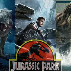 T-Rexy i raptory szaleją w Jurassic World Park. Chris Pratt ucieka na motorze przed dinozaurami.